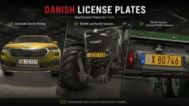 Dänische Nummernschilder - Thumbnail 1