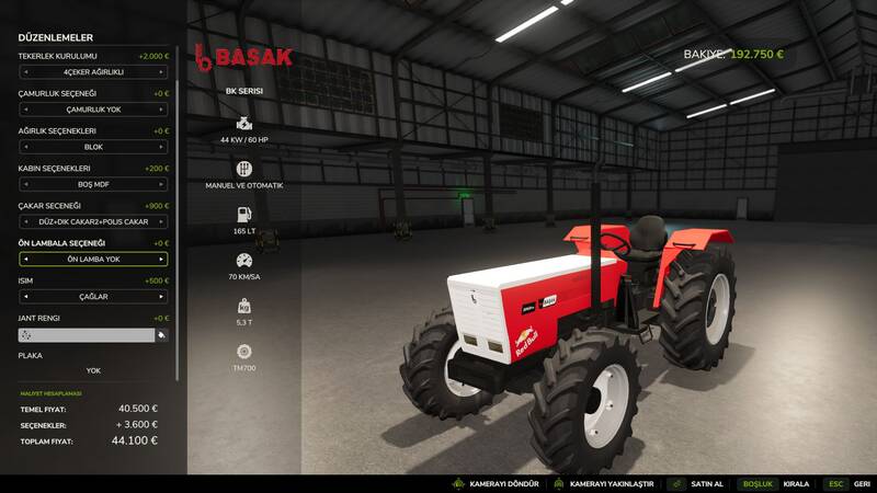 Başak BK Series Tractor Pack - Thumbnail 1