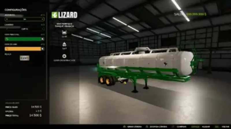 Lizard Vinasse-Tankauflieger - Thumbnail 1