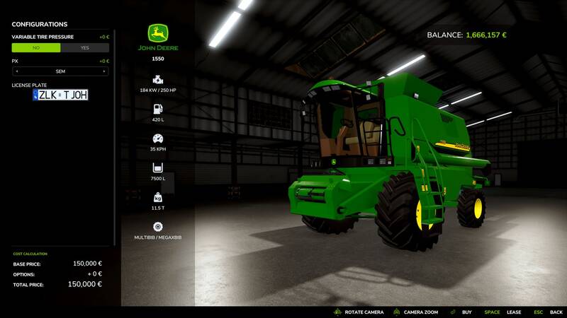 John Deere 1550 EU - Thumbnail 1