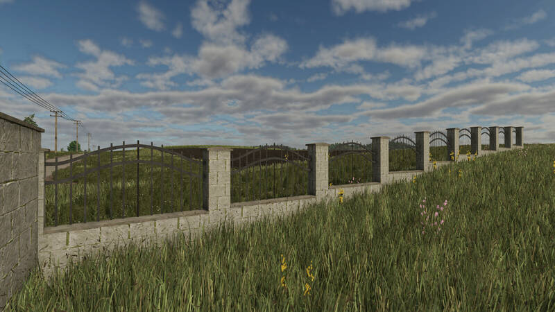 Betonplatten-Zaun - Thumbnail 1