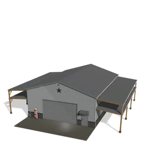 12x16 Garage with Shop Trigger - Thumbnail 1