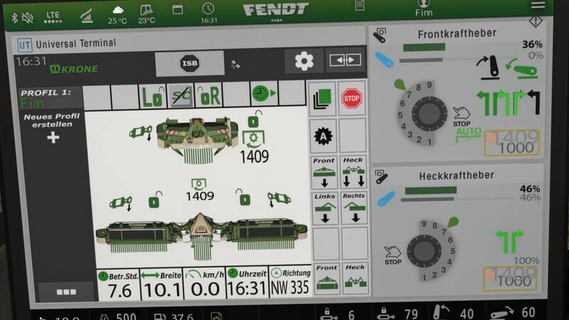 Krone EasyCut isoBUS Screen (Prefab) - Thumbnail 1