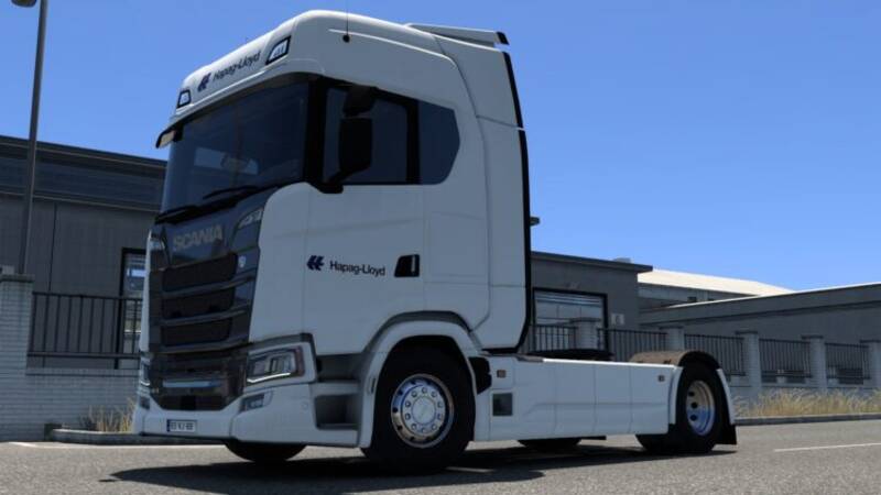 8K Hapag-Lloyd Scania S BEV Skin - Thumbnail 1