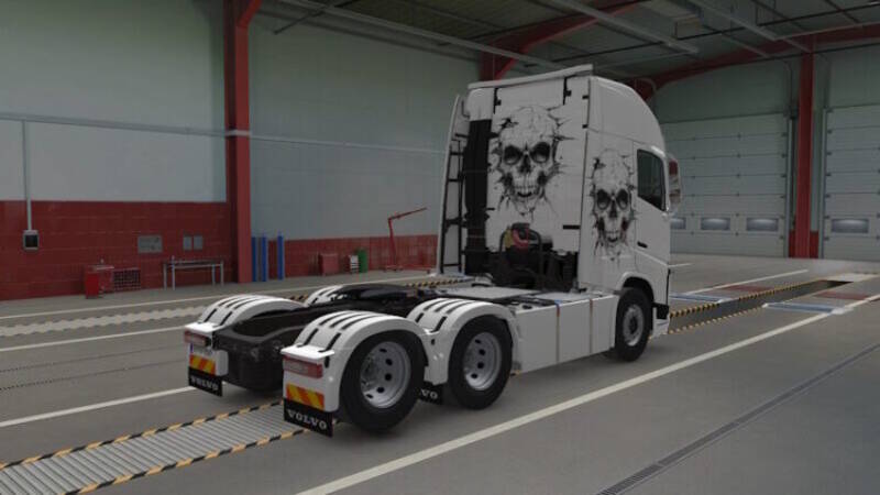 Volvo FH4 Skull Skin - Thumbnail 1
