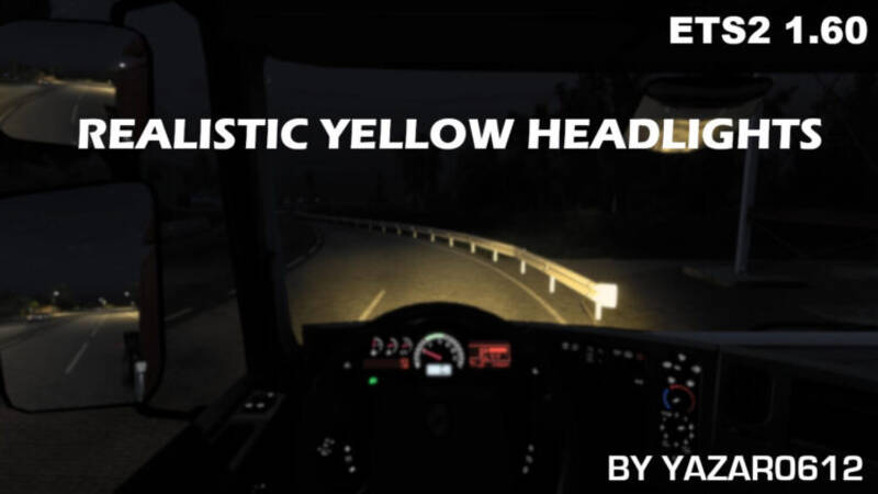 Realistic Yellow Headlights - Thumbnail 1