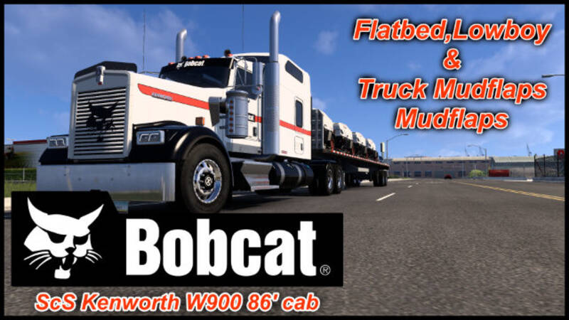 Bobcat Edition: Kenworth W900 Skin & Schmutzfänger Pack - Thumbnail 1