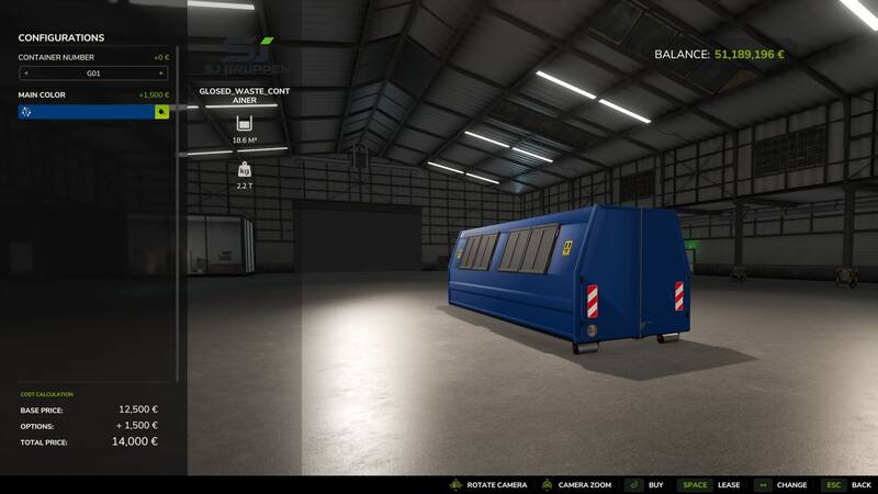 SJ Group Closed Waste HKL Container - Thumbnail 1