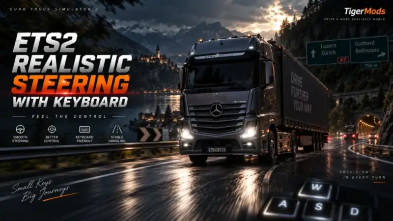 Realistic Steering with Keyboard - Thumbnail 1