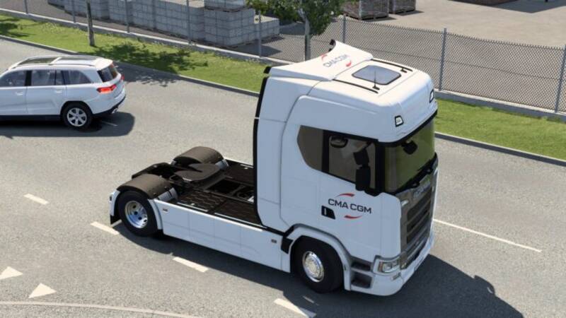 CMA CGM Scania S BEV Skin - Thumbnail 1