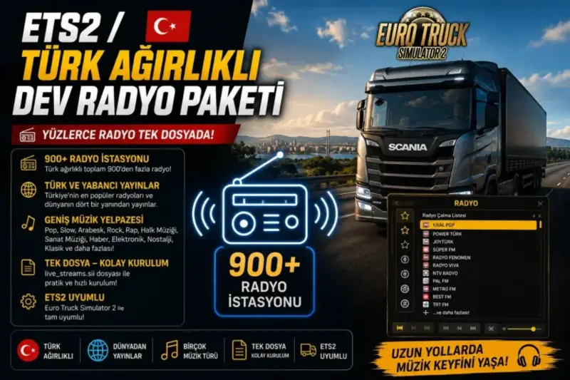 Turkish-Focused Mega Radio Pack (900+ Radio Stations) - Thumbnail 1