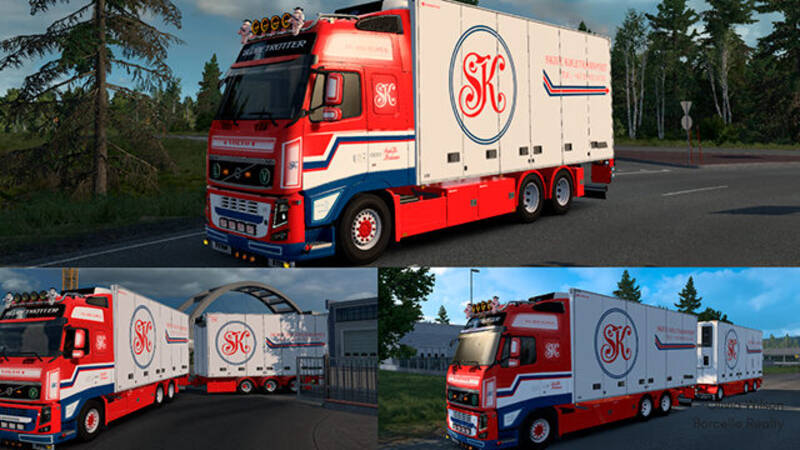 Volvo FH3 Skive Køletransport Skin - Thumbnail 1