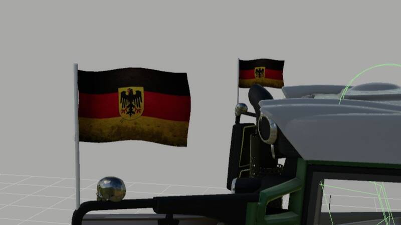 Deutsche Traktor-Flagge (Prefab) - Thumbnail 1