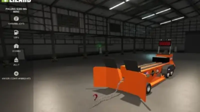 Tractor-Pulling-Schlitten Big Benz - Thumbnail 1