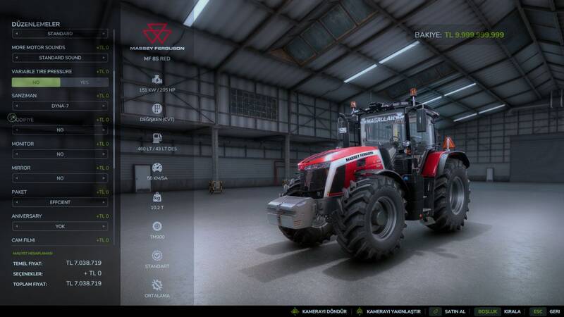 Massey Ferguson 8S Red - Thumbnail 1
