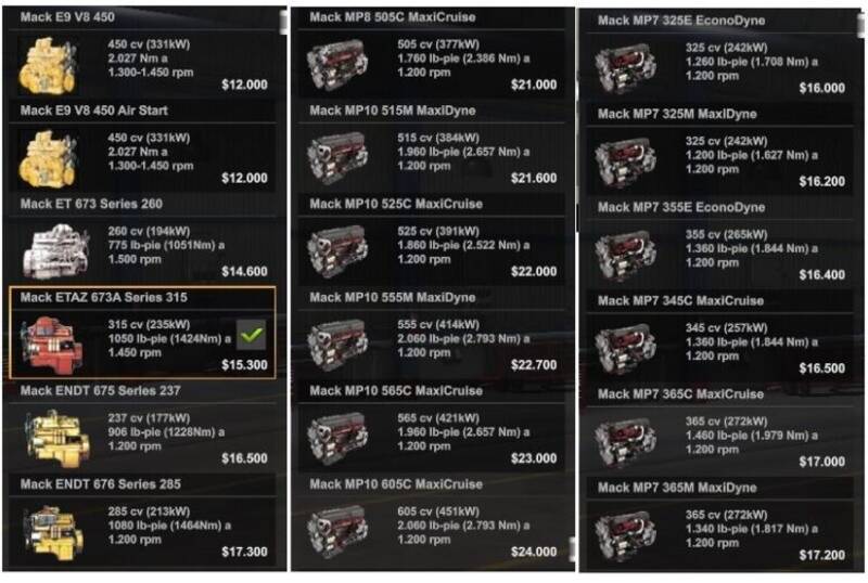 Mack Engines Pack - Thumbnail 1