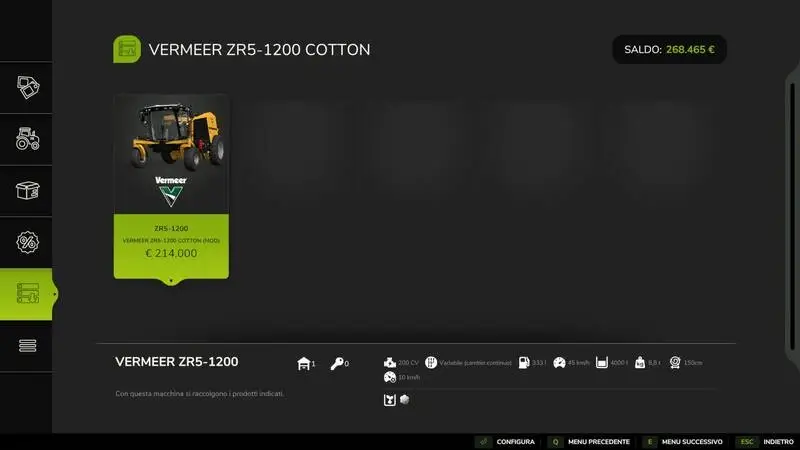 Vermeer ZR5-1200 Cotton Harvester - Thumbnail 1
