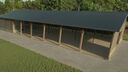 Wooden Hangar with Workshop