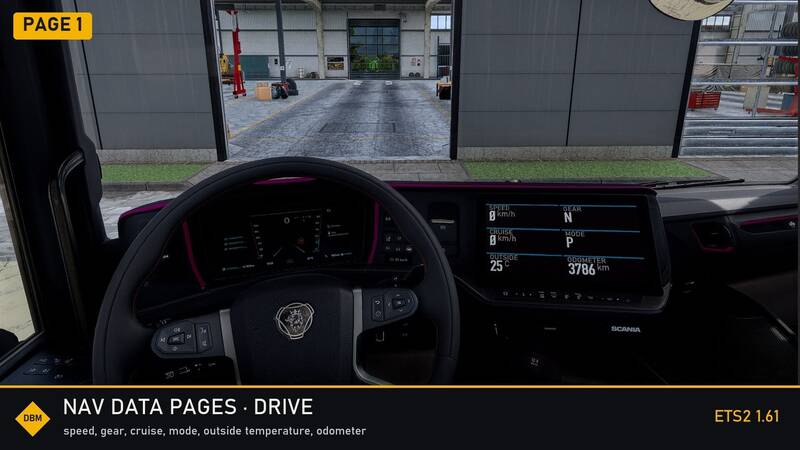 DBM Nav Data Pages – Trip, Fuel & Truck Data on Your Navigation Screen - Thumbnail 1