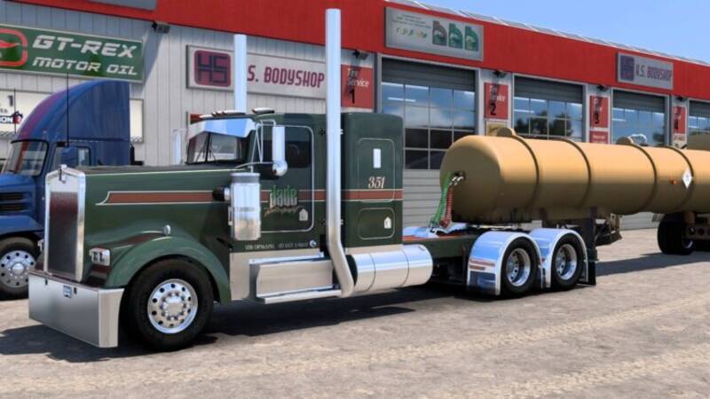 Jade Transport Skin for Moiza Mods Kenworth W900 L/B - Thumbnail 1