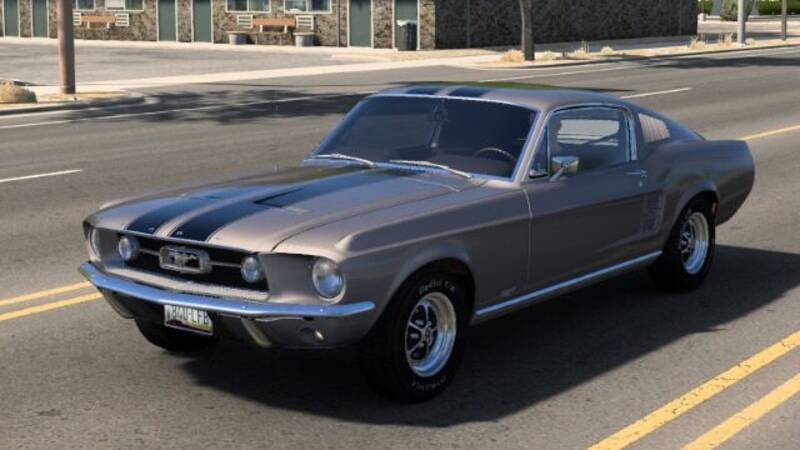 1967 Ford Mustang – Classic Twin Stripe Skin | Metallic + Mask thumbnail 2