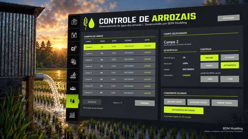 Rice Field Control