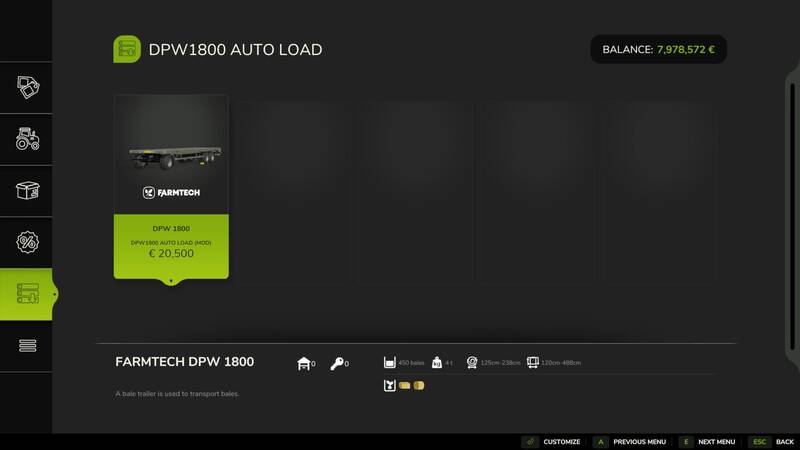 Farmtech DPW 1800 AutoLoad - Thumbnail 1