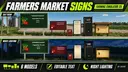 Signs for the Farmer's Market