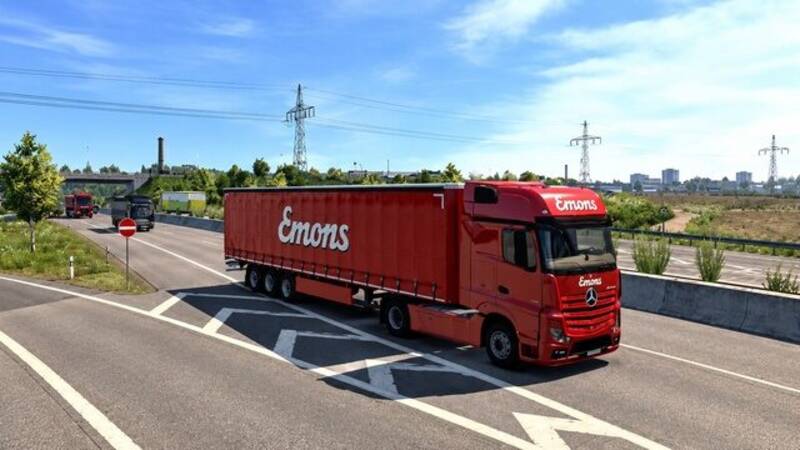 Emons Traffic Truck – Mercedes-Benz Actros + Trailer - Thumbnail 1