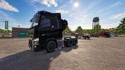 Renault T with HMF 6020 Crane and Fly Jib