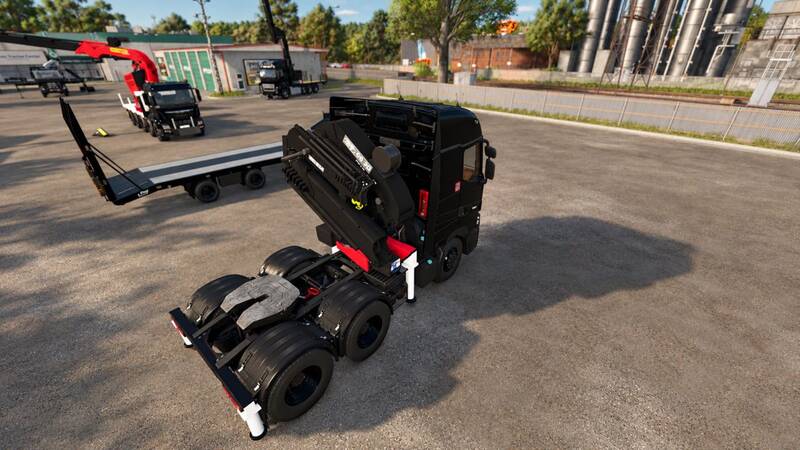 Renault T with HMF 6020 Crane and Fly Jib - Thumbnail 1