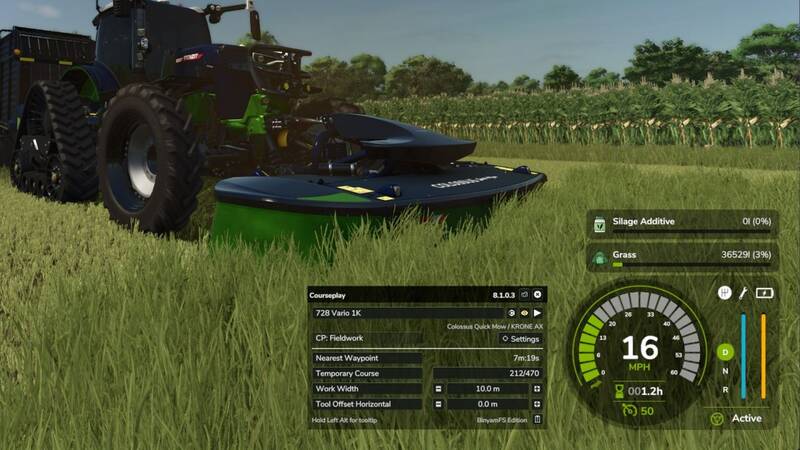 Courseplay HUD Overlay
