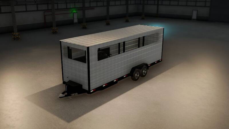 TNF BBQ Pit Smoker Trailer - Thumbnail 1