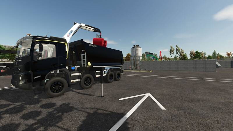 Volvo FMX Tipper with HMF 3220 Crane