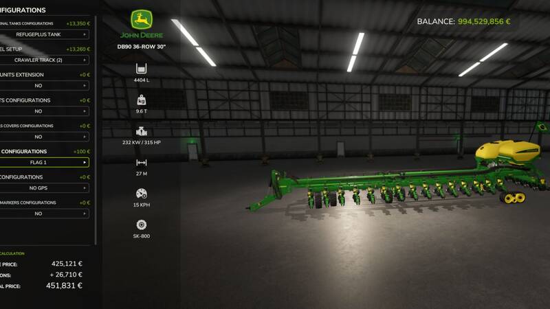 John Deere DB90 Planter - Thumbnail 1