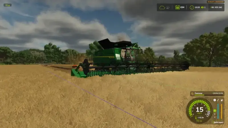 John Deere X9 1100 Combine Harvester - Thumbnail 1