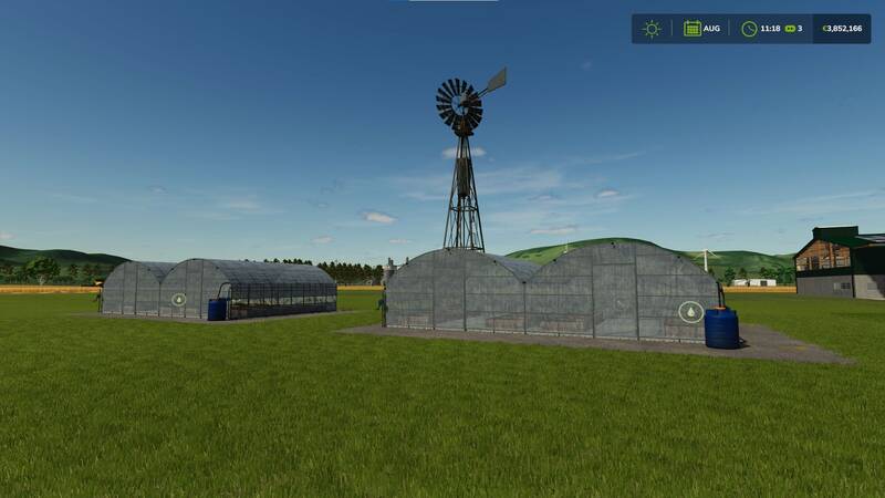 Automatische Wasser-Windmühle für Gewächshäuser und Ställe - Thumbnail 1