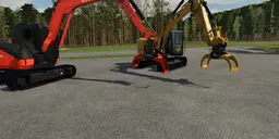 Cat and Kubota Excavator Grapples