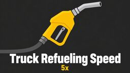 Schaltbares 5-faches Betankungstempo für Lkw